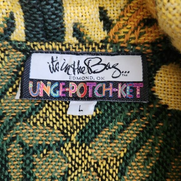 Vintage Cardigan Large Tapestry Blanket Sunflower Open Front Floral Fringe Its i - Picture 4 of 4